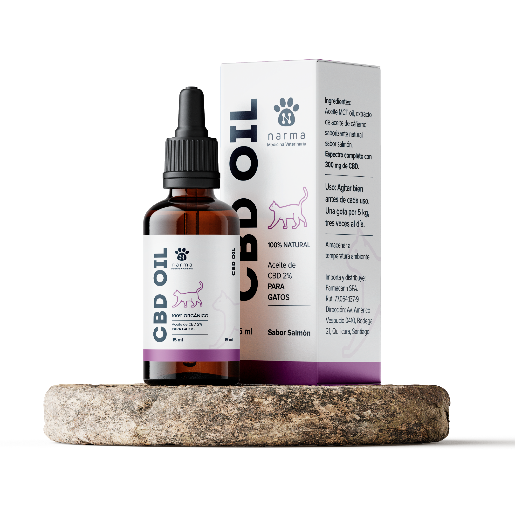 Imagen de Aceite CBD para Gatos 150 mg - 15 ml - sabor Catnip